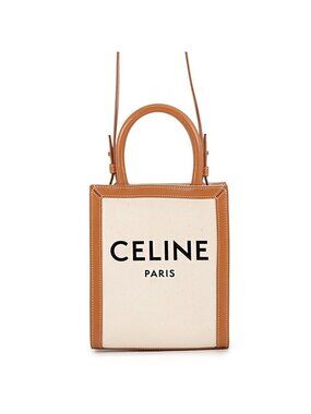 Celine Vertical Cabas Mini Logo 2-Way Shoulder Bag